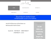 Tablet Screenshot of mietrechtskanzlei-ulm.de